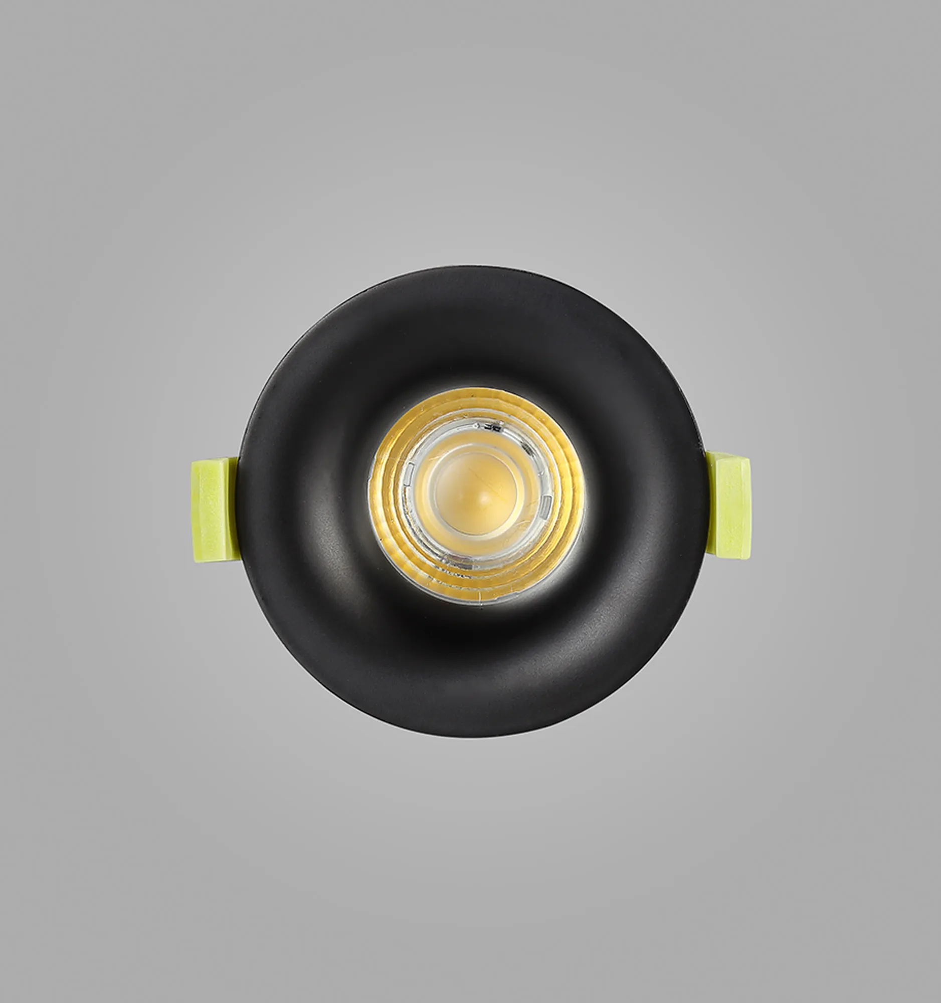 Bruve 9 Tridonic powered 9W 2700K 700lm 36° LED Engine,250mA , CRI>90 LED Engine Matt Black Fixed Round Recessed Downlight, Inner Glass cover, IP65 DM201463  Dlux Bruve 9 IP65